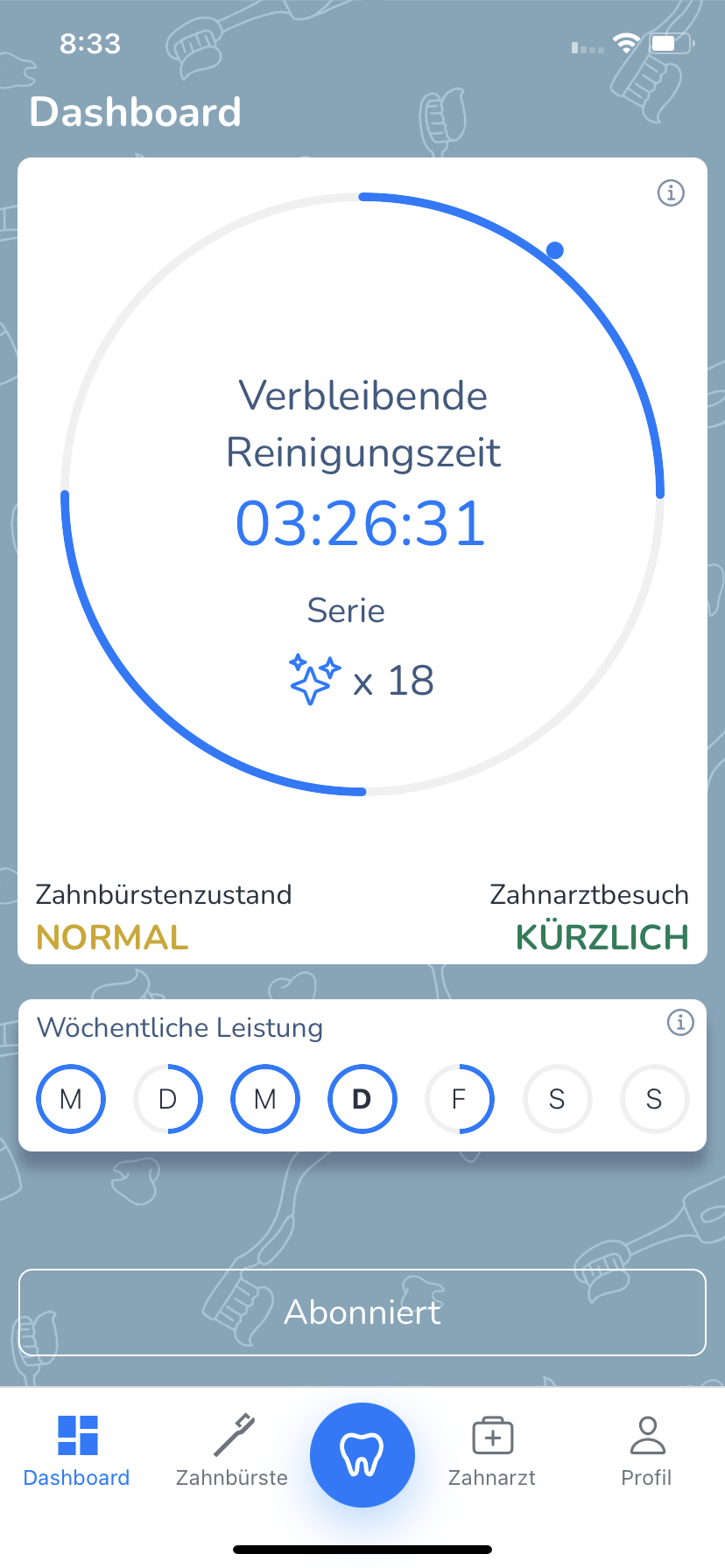 Your App main screen